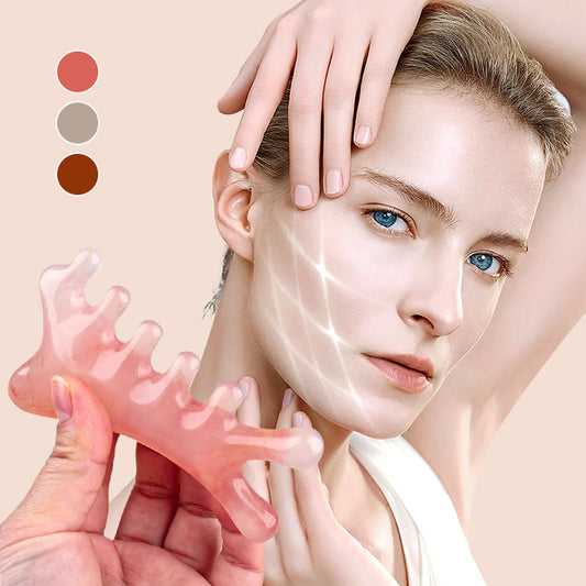 🎁 ¡Compra 1, lleva 1 GRATIS! 🎁 💆‍♀️✨ Peine Masajeador Gua Sha Multifuncional para Cuero Cabelludo – Relajante y fácil de usar 🌿