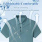 👕 50 % DE RÉDUCTION EN CE MOMENT ! ❄️ Chemise stretch en soie glacée pour homme – Fraîche et confortable – Respirante, légère et idéale pour l'été, le bureau ou les voyages ✨