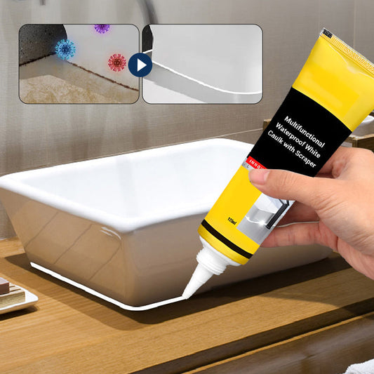 🚿 ¡COMPRA 2 LLEVA 3! ✨ Masilla Blanca Impermeable Multifuncional - Sella Juntas y Grietas en Baños, Cocinas y Piscinas 🛠️🧱