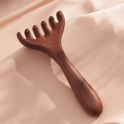 🛒 ACQUISTA 2 OTTIENI 3! ✨ PETTINE MASSAGGIATORE A 6 PUNTI - Stimola il Cuoio Capelluto e Migliora la Circolazione, Design Ergonomico in Legno Naturale per Relax Totale 💆‍♀️🌿