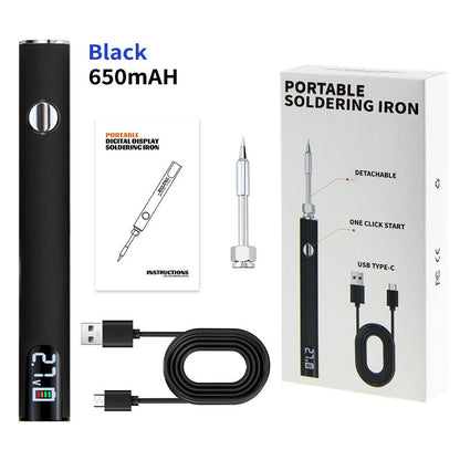 ⚡ 60% DI SCONTO! 🔧 Kit Saldatore Digitale Portatile – Display LED, 3 Tensioni & Punte Intercambiabili 🔋