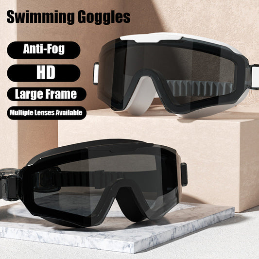 Lunettes de natation grand cadre HD antibuée