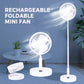 🌀 PROMO LIMITÉE 60% DE RÉDUCTION ! 💥 Ventilateur Pliable Rechargeable – Hauteur Réglable, 4 Vitesses, Silencieux ✨