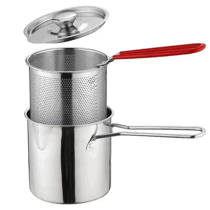 🔥 PROMO LIMITÉE 50% DE RÉDUCTION ! 🎁 Friteuse Multifonctionnelle Acier Inoxydable 304 – Anti-éclaboussures, Économe en Huile, Polyvalente 🍟