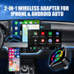 📱 60% DI SCONTO ORA! 🚗 Adattatore Wireless 2-in-1 per iPhone & Android Auto – Trasmissione Senza Fili, Connessione Stabile & Facile Installazione ⚡📦