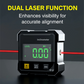 📐💡 PROMO -50% ! Jauge d'Angle Numérique Magnétique 4 Faces – Mesure Laser, Écran LCD & Auto-Calibrage (Précision ±0,2°)