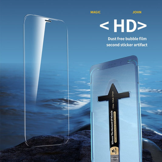 📱 ¡COMPRA 1 LLEVA 2! ✨ Protector de Pantalla Invisible iPhone 2025 - Instalación Sin Burbujas, Anti-huellas y Anti-arañazos 🛡️📦