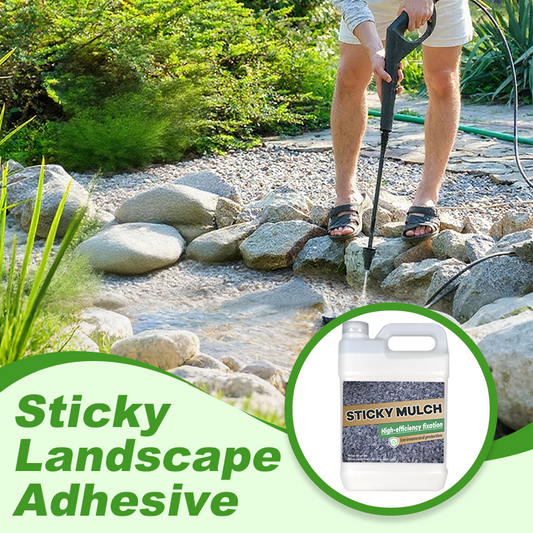 📢🏡🌧️ PROMO -50% ! Colle Paysage Ultra-Rapide – Adhésif Imperméable Paillis, Cailloux, Décoration Extérieure, 500g, 2h Séchage