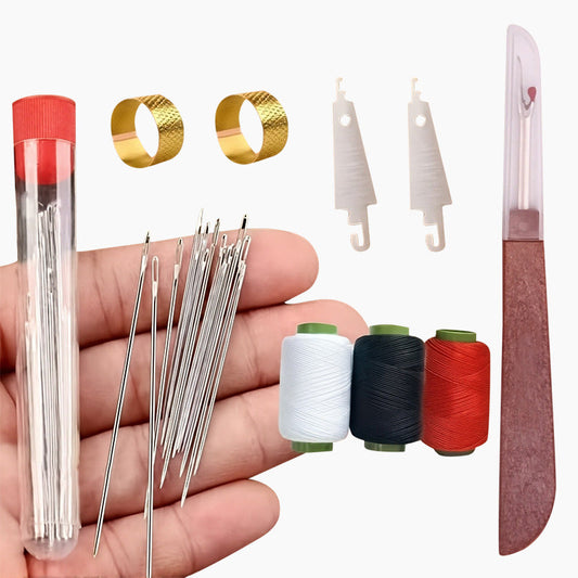🧵 ¡COMPRA 1 LLEVA 2! ✨ Kit de Costura de 37 Piezas - Incluye Dedales, Hilos, Tijeras y Organizador Portátil para Reparaciones Rápidas 🪡📦