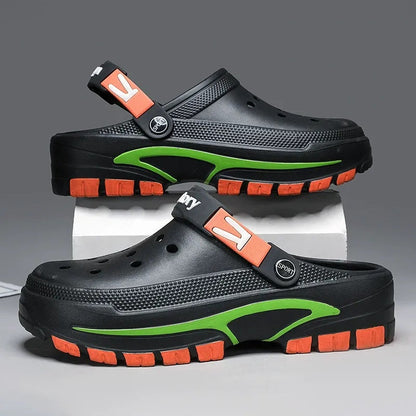 💎 50% DE RÉDUCTION ! 💎 Sandales à Enfiler Respirantes pour Homme – Design 2-en-1, Légères & Semelle Antidérapante 🌞👟