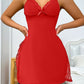 ⏳Réduction de 50% pour un temps limité💥Robe sexy à décolleté fendu, nœud et dentelle