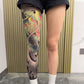 Manga de pierna elástica con estampado de tatuajes