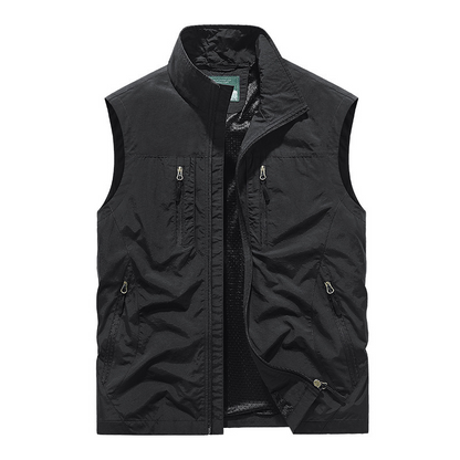 🧥 ¡60% DE DESCUENTO! 👕 Chaleco Sin Mangas Extragrande para Hombre - Estilo Urbano con Múltiples Bolsillos y Tejido Transpirable 🏙️✨