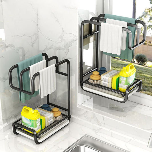 🎁✨ ¡Compra 2, lleva 1 GRATIS! 🧺 Organizador de trapos de cocina y escurridor 👍✨