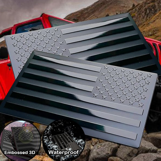 🚗 ¡COMPRA 1 LLEVA 1 GRATIS! ✨ 4 Pegatinas de Bandera para Coche - Vinilo Resistente a la Intemperie, Fácil Aplicación y Sin Residuo 🇺🇸📦