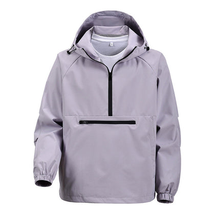 🧥 59% DE DESCUENTO ! 💨 Chaqueta Impermeable Cortavientos para Hombre - Ligera y Plegable para Senderismo, Ciclismo y Uso Diario 🌧️✨