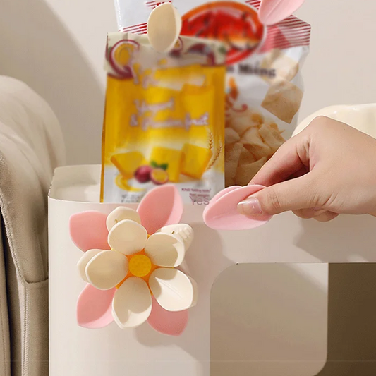 🌸COMPRA 2 Y LLÉVATE 3 GRATIS🌸Pinza magnética para alimentos con forma de loto e imán para nevera
