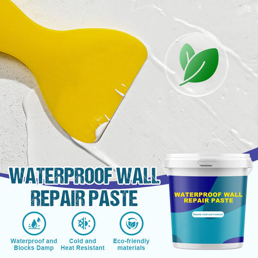 🚧 50% DESCUENTO! 🌧️ Pasta Impermeable Reparación de Paredes - Sella Grietas y Filtraciones al Instante ✨🧱
