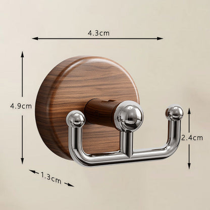 🪝 ¡COMPRA 2 LLEVA 3! ✨ Gancho de Ventosa con Textura de Madera - Soporte Ajustable para Toallas, Ropa y Utensilios de Cocina 🍽️🧣
