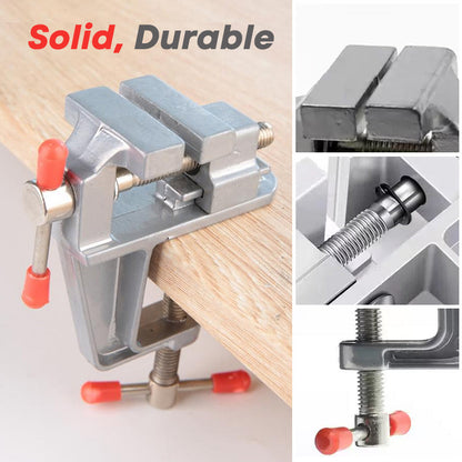 🔩 ¡COMPRA 2 LLEVA 5! ✨ Mini Tornillo de Banco Pousbo® - Sujeción Precisa para Modelismo, Joyería y Reparaciones Detalladas 🛠️📏