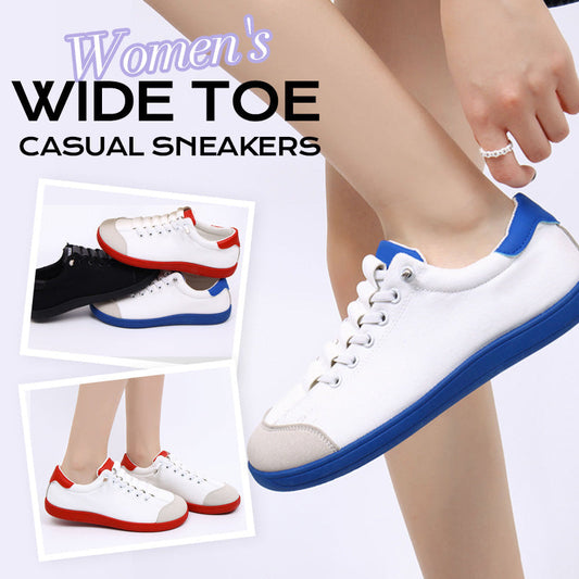 👟 ¡60% DE DESCUENTO! 🌸 Zapatillas Casuales de Punta Ancha para Mujer - Amplio Espacio para los Dedos, Ideales para Caminar o Uso Diario 🚶‍♀️✨