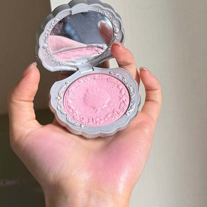 🌸 60% DE DESCUENTO ! ✨ Colorete en Polvo Mate con Relieve Shell - Acabado Natural y Duradero, Ideal para Regalo o Uso Diario 💄🎁