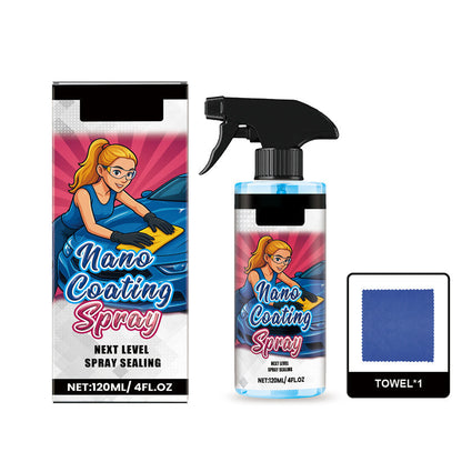 🚗 ¡COMPRA 2 LLEVA 3! ✨ Spray Abrillantador para Coches + Toalla - Efecto Brillante en 5 Minutos sin Rayar, Protección Duradera contra el Polvo ☀️🧼