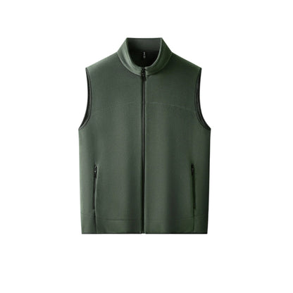 🧥 60% DE DESCUENTO ! 🔥 Chaleco Hombre con Cuello Alto y Cremallera Completa - Abrigo Ligero y Moderno para Otoño/Invierno, Diseño Urbano 🍂✨