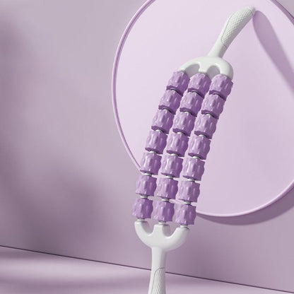 🧘‍♀️ 50% DE DESCUENTO ! ✨ Rodillo de Masaje Multifilas Flexible - Alivia Tensión Muscular y Mejora la Circulación, Portátil para Casa/Oficina 💆‍♂️📦