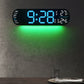 🕒 60% DE DESCUENTO ! ✨ Reloj de Pared Digital LED - Fecha/Temperatura/Alarma, 7 Colores, Ideal para Hogar u Oficina 🌙📦