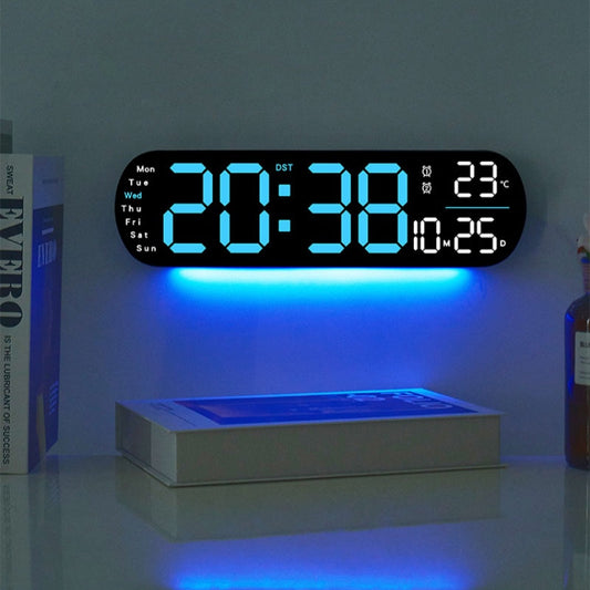 🕒 60% DE DESCUENTO ! ✨ Reloj de Pared Digital LED - Fecha/Temperatura/Alarma, 7 Colores, Ideal para Hogar u Oficina 🌙📦