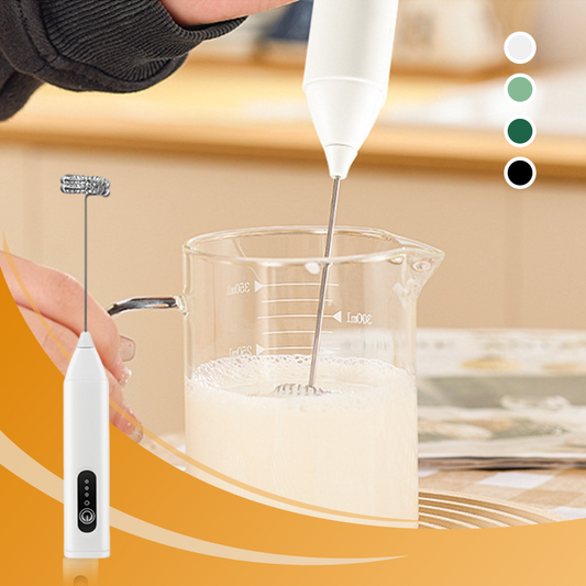 🥛⚡☕ ACHETEZ 2, OBTENEZ 1 GRATUIT ! Mousseur Électrique pour Boissons – 3 Vitesses, USB & 400 mAh (Vert/Blanc/Noir, 22.5 cm)