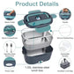 🍱 50% DE RÉDUCTION ! ⚡ Ensemble Boîte à Lunch 2-en-1 – Acier Inoxydable & Plastique – 60W Double Tension & 1,5L for Repas Chauds