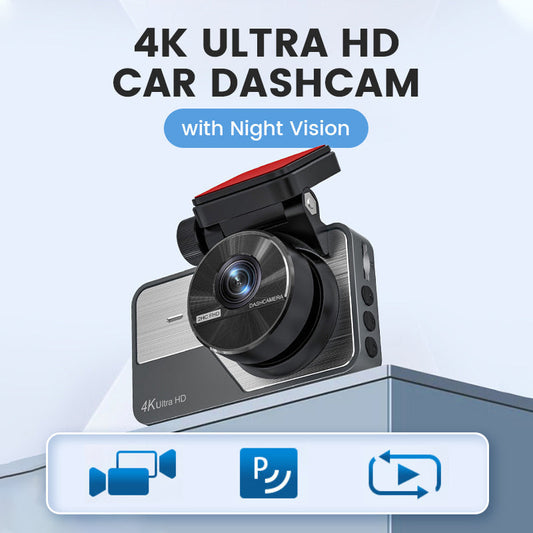 📹 50% DE DESCUENTO POR TIEMPO LIMITADO! ✨ Cámara de Coche 4K Ultra HD - Visión Nocturna y Grabación en Bucle con WiFi y Aplicación Móvil 🚗🌙