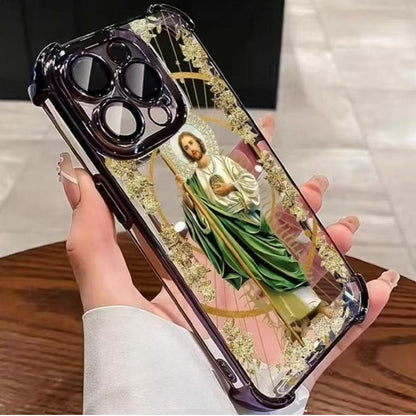✝️ ¡ÚLTIMO DÍA 50% DE DESCUENTO! ✨ Funda Inspirada en la Fe - Protección Reforzada contra Caídas con Diseño Motivacional y Agarce Antideslizante 📱🙏
