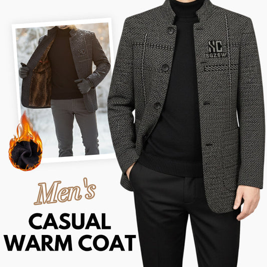 🧥 60% SCONTO ORA! 🔥 Cappotto Corto Uomo - Leggero & Caldo, Perfetto per Tutti i Giorni ❄️✨