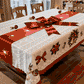 ✨Nouveautés de Noël✨Nappe élégante avec imprimé de Noël