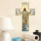 ✝️ ¡COMPRA 3 LLEVA 4! ✨ Decoración Retro de Cruz de Jesús para la Pared - Diseño Vintage en Madera con Simbolismo de Fe para un Hogar Espiritual 🌟🕊️