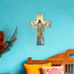 ✝️ ¡COMPRA 3 LLEVA 4! ✨ Decoración Retro de Cruz de Jesús para la Pared - Diseño Vintage en Madera con Simbolismo de Fe para un Hogar Espiritual 🌟🕊️