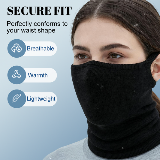 Masque facial chaud avec tour de cou et boucles d’oreilles