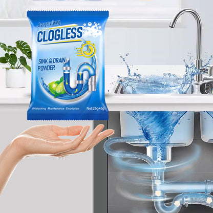 🧼 ¡COMPRA 1 LLEVA 2! ✨ Polvo Limpiador para Desatascar Desagües - Elimina Grasa y Malos Olores al Instante 🚰💨