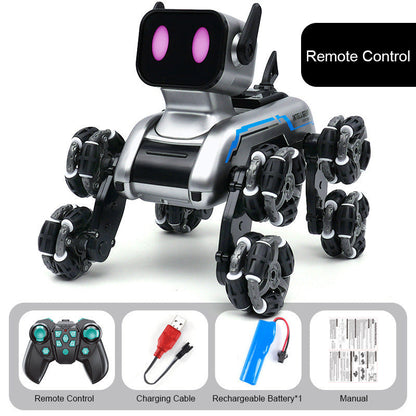 🤖 50% DE DESCUENTO! ✨ Robot Perro Acrobático con Detección de Gestos - Realiza 20+ Trucos con Sensores de Movimiento para Juego Interactivo 🐶🎮