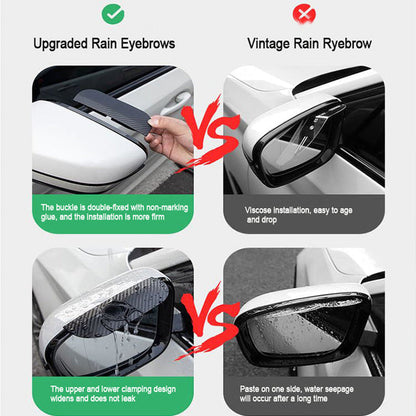 🚗 ¡COMPRA 1 LLEVA 2! ✨ Visera para Lluvia de Fibra de Carbono - Diseño Ultraligero y Resistente con Soporte Universal para Autos/Motos 🌧️🔧