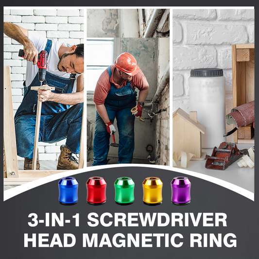 🎁 Achetez 1, Recevez 1 Gratuit ! 🔧🧲 Anneau Magnétique 3-en-1 pour Embouts de Tournevis – Double Aimant, Anti-Roulement & Durabilité Pro ⚙️✨