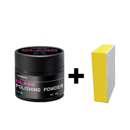 🚗 ACQUISTA 2 OTTIENI 3! 💎 POLVERE LUCIDANTE VETRI ALL'OSSIDO DI CERIO - Rimuove Graffi e Opacità all'Istante, Formula Professionale per Cristalli e Superfici Vitree, Risultati Impeccabili con Ogni Utilizzo ✨🧽