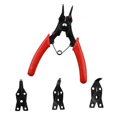 🔧 PROMO LIMITÉE 50% DE RÉDUCTION ! ✨ Jeu de Pinces à Circlips 4 en 1 – Acier Haut Carbone, Têtes Interchangeables ⚙️