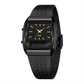 ⌚ PROMO LIMITÉE -50% ! ✨ Montre Rétro Carrée Double Affichage – Analogique & Numérique, Boîtier Zinc Durable, Bracelet Acier Inox · Or-Noir, Or, Noir & Or-Argent 🔋