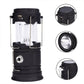 Lampe de camping rétractable à énergie solaire