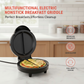 🔥🥞 PROMO FLASH -50% ! Plaque Électrique Antiadhésive Multifonction Petit-Déjeuner – Chauffage Double Face, Surface PTFE, 1000W, Design Compact & Sécurisé ✨