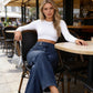 👖 PROMO LIMITÉE 50% DE RÉDUCTION ! ✨ Jean Taille Haute – Jambes Larges, Ceinture Élastique ✨